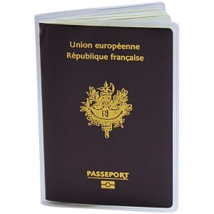 Pochette passeport cristal