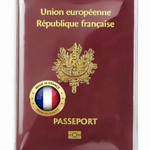 Pochette passeport cristal